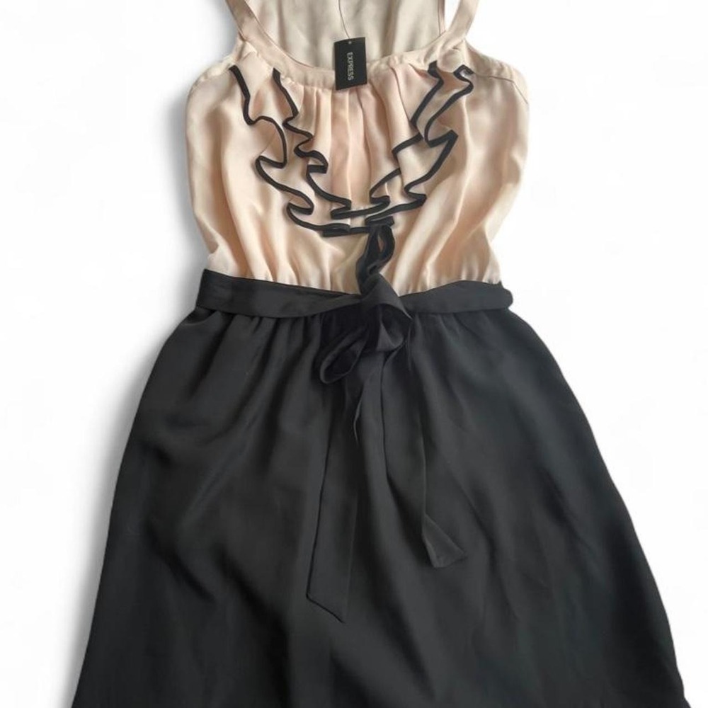 Express black & prink dress